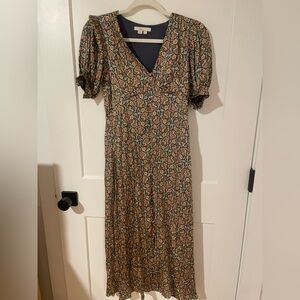 Boden Satin Midi Tea Dress